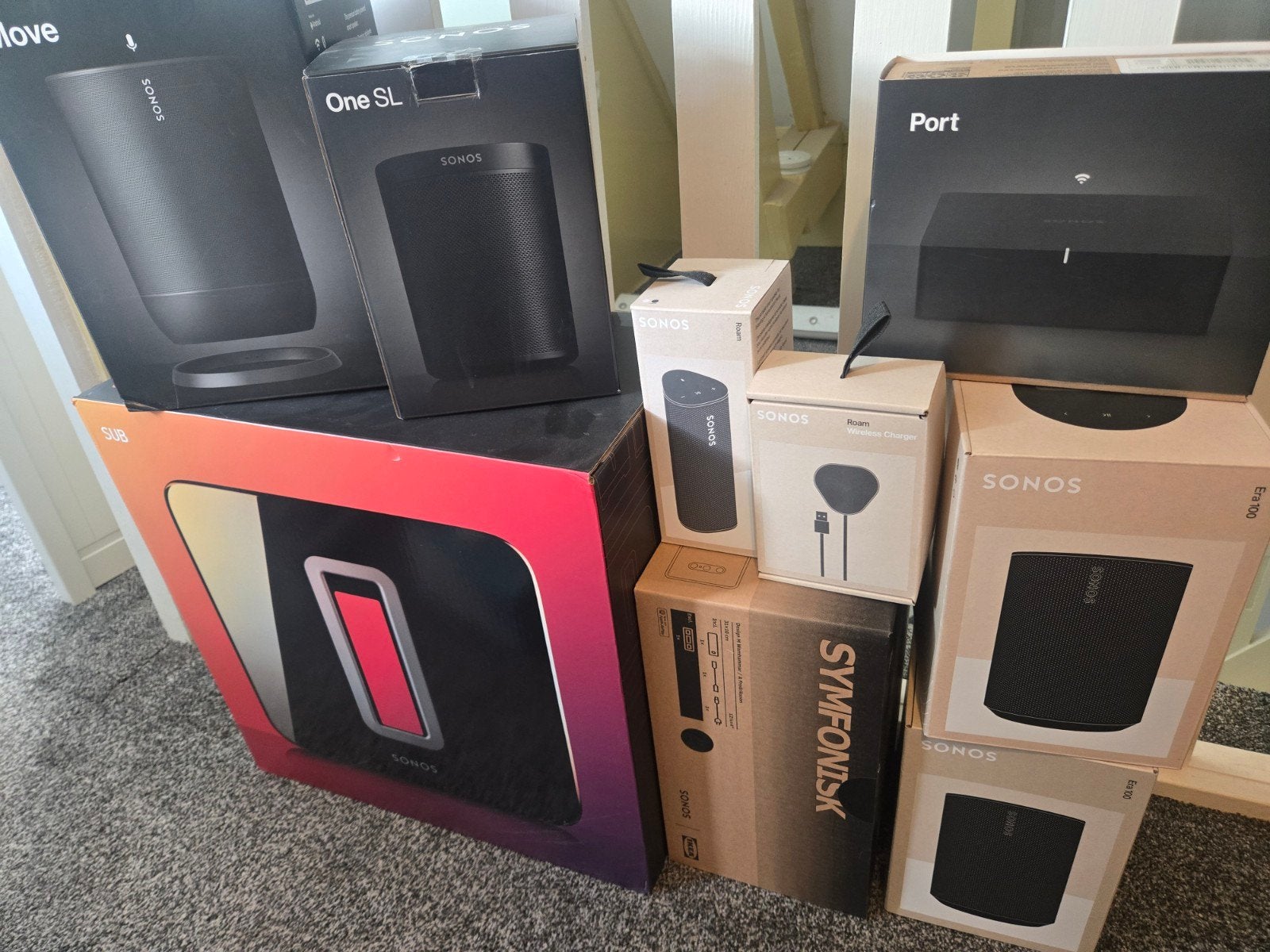 BIEDEN , Allerlei lege SONOS dozen, Ophalen of Verzenden, Minder dan 60 watt, Sonos