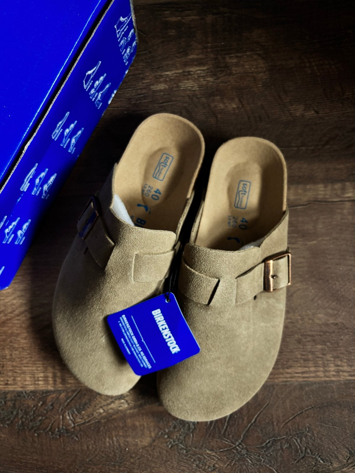 Nieuwe Birkenstock Boston Clogs Grijs Groen 40EU, Kleding | Dames, Schoenen, Slippers, Nieuw, Ophalen of Verzenden, Groen