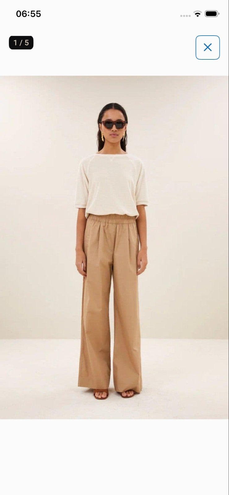 By Bar kaki broek, Kleding | Dames, Beige, Ophalen of Verzenden, Zo goed als nieuw, Maat 36 (S)