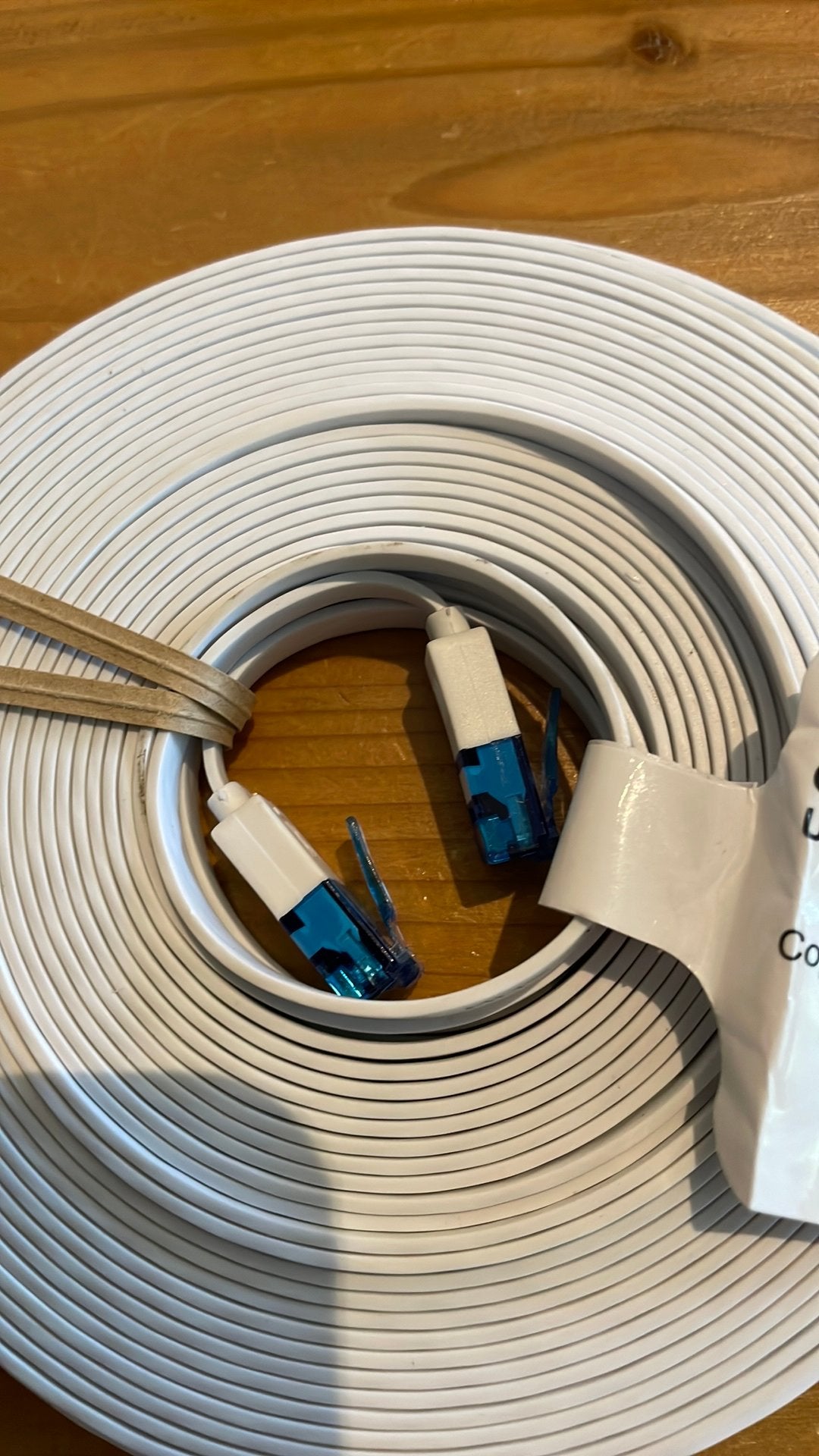 Netwerkkabel CAT 6a. U/UTP wit 15 meter, Computers en Software, Ophalen of Verzenden, Nieuw