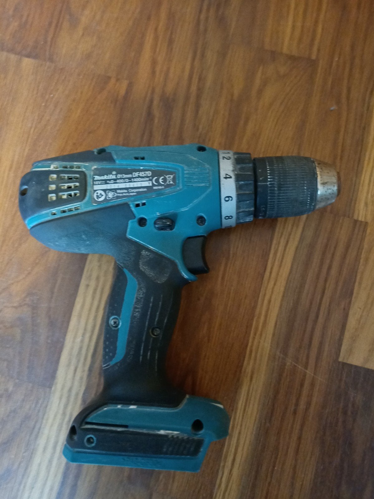 Makita DF457D Accuboormachine - Gebruikt, Gebruikt, Variabele snelheid, Ophalen of Verzenden, Boor- en Schroefmachine