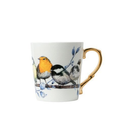 NIEUW !! Prachtige mok bosvogels van Heinen Delfts Blauw, Overige merken, Nieuw, Overige stijlen, Aardewerk
