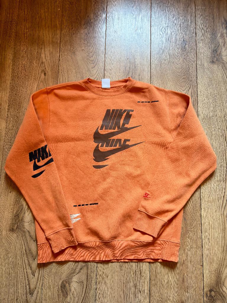 Nike Sportswear Logo Sweatshirt mt L., Maat 52/54 (L), Nike, Oranje, Ophalen of Verzenden
