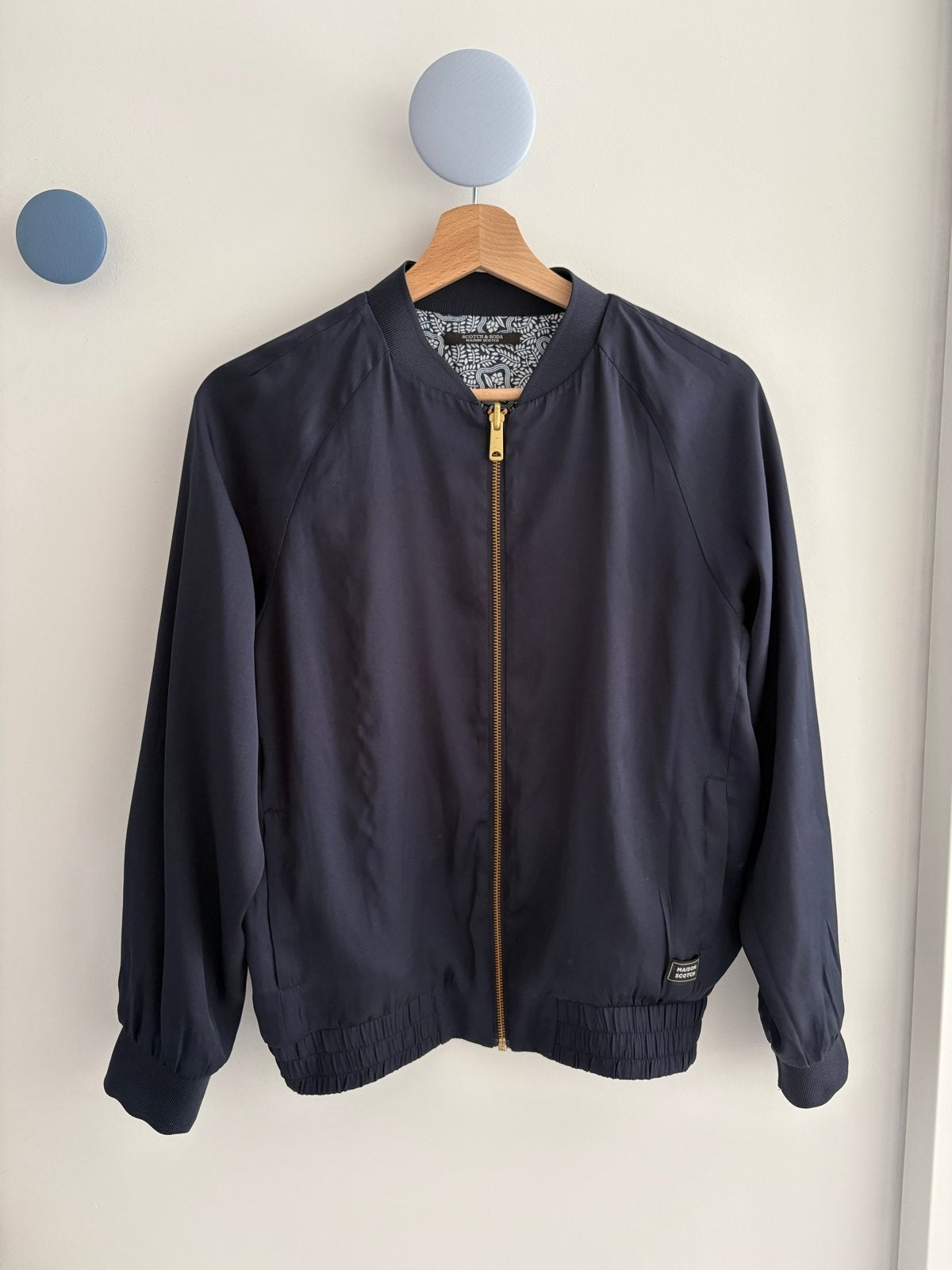 Maison Scotch omkeerbaar bomberjack, maat S, Kleding | Dames, Ophalen of Verzenden, Zo goed als nieuw, Maat 36 (S), Blauw