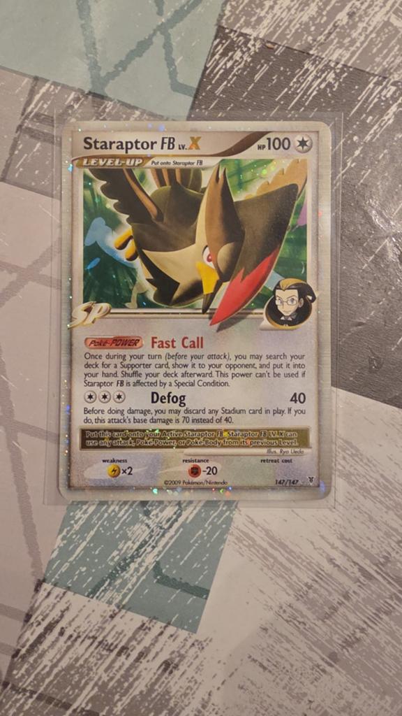 Starreptor FB X, Ophalen of Verzenden, Zo goed als nieuw, Losse kaart, Foil