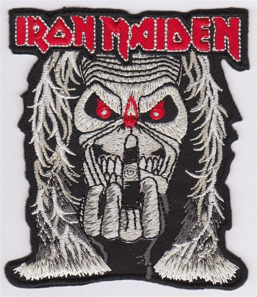 Iron Maiden patch embleem #2, Verzamelen, Verzenden, Nieuw, Kleding