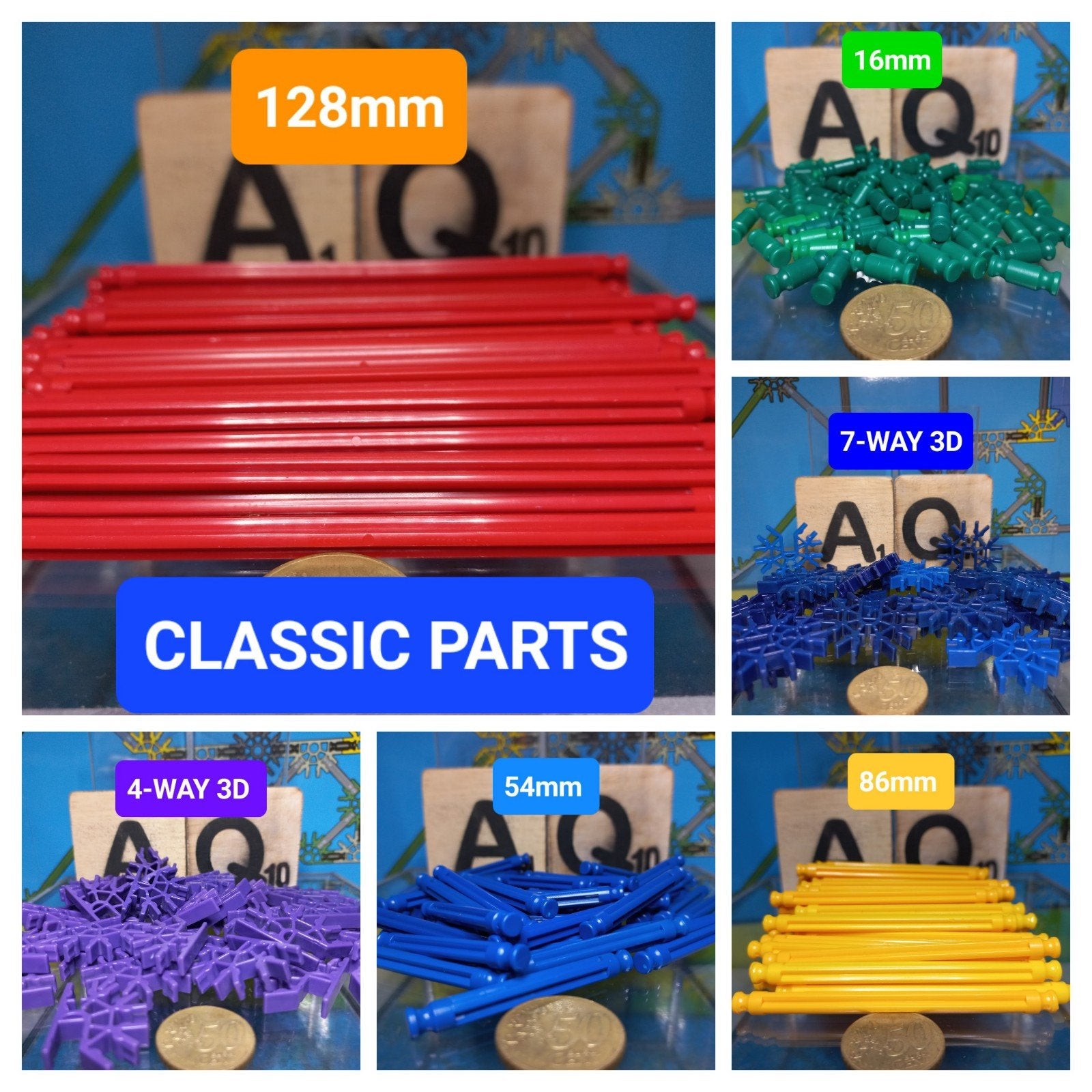 K'nex onderdelen per stuk - Classic Rods en meer!, Gebruikt, K'nex Industries, K'nex, Info@knex.com
