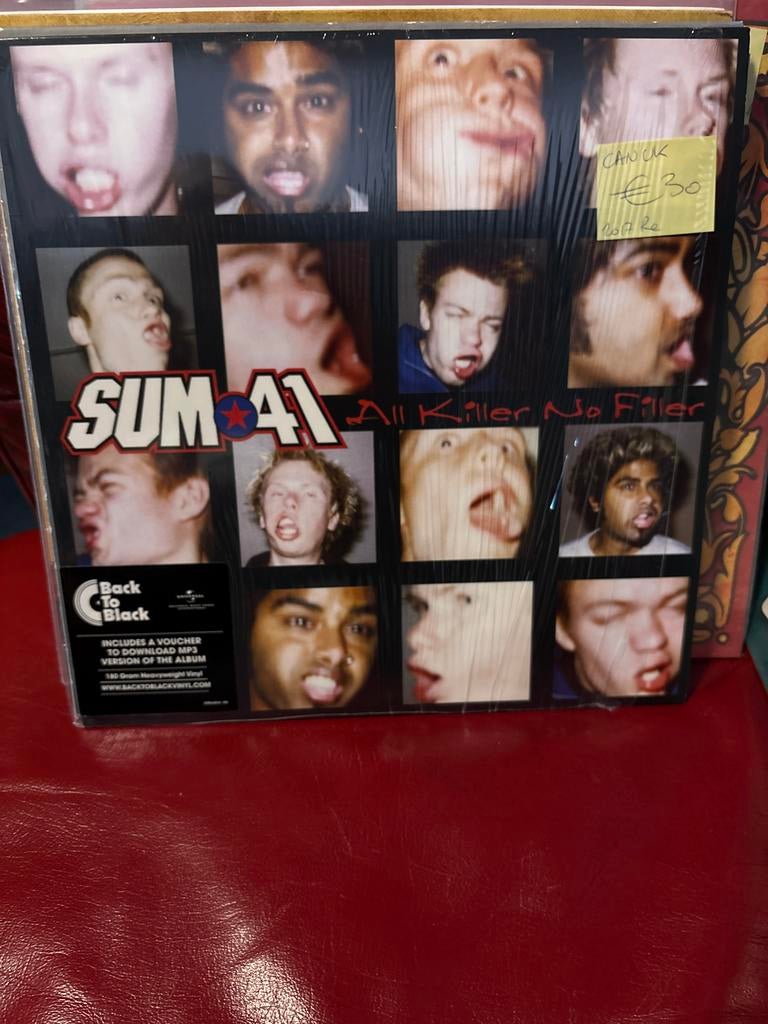 Sum 41 - All Killer No Filler LP 2017 reissue, Ophalen of Verzenden, Nieuw in verpakking, 12 inch, Poprock