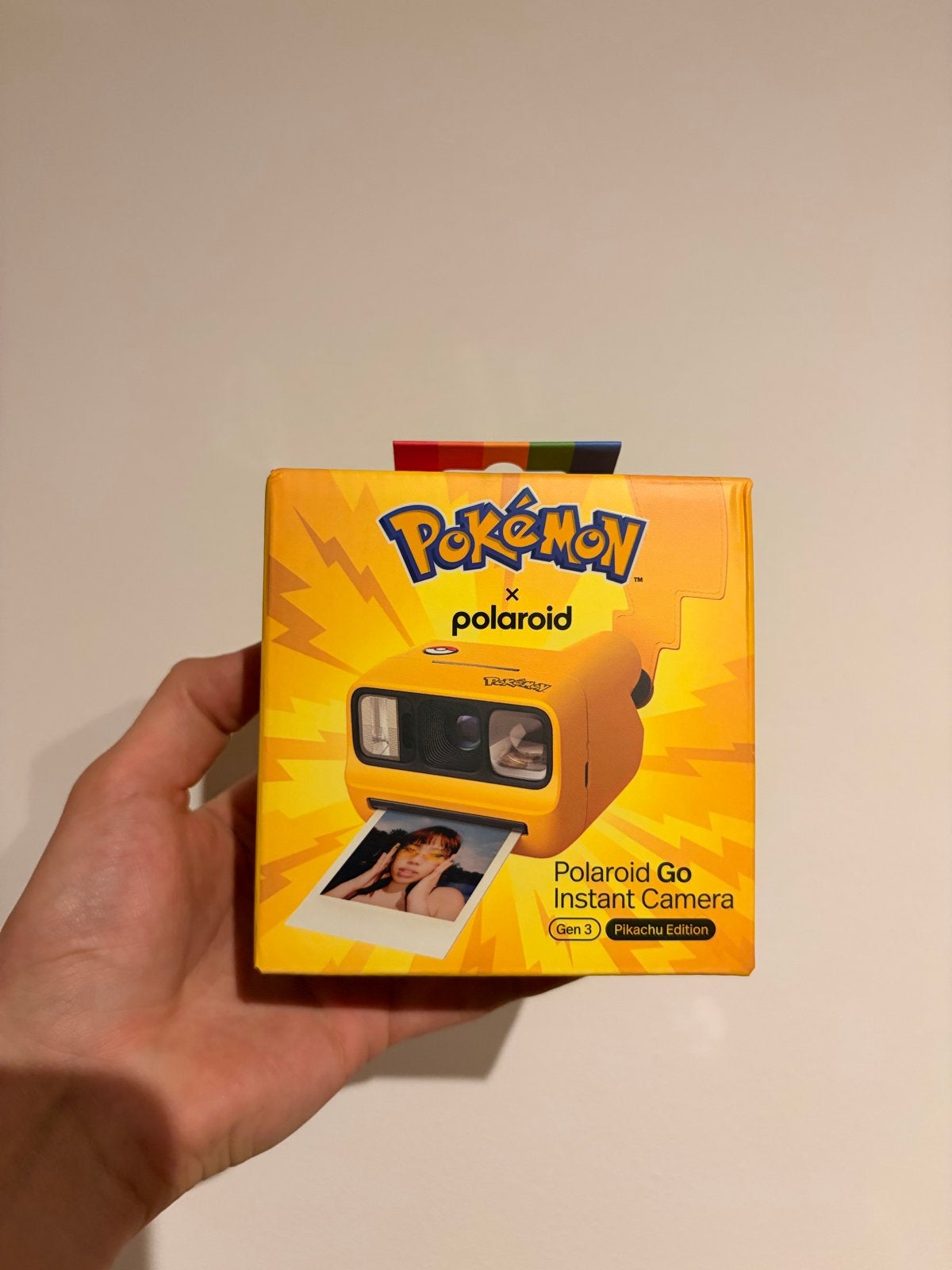 Polaroid Go Instant Camera Gen 3 Pikachu Edition, Ingebouwde flitser, Handleiding, Nieuw, Instant camera