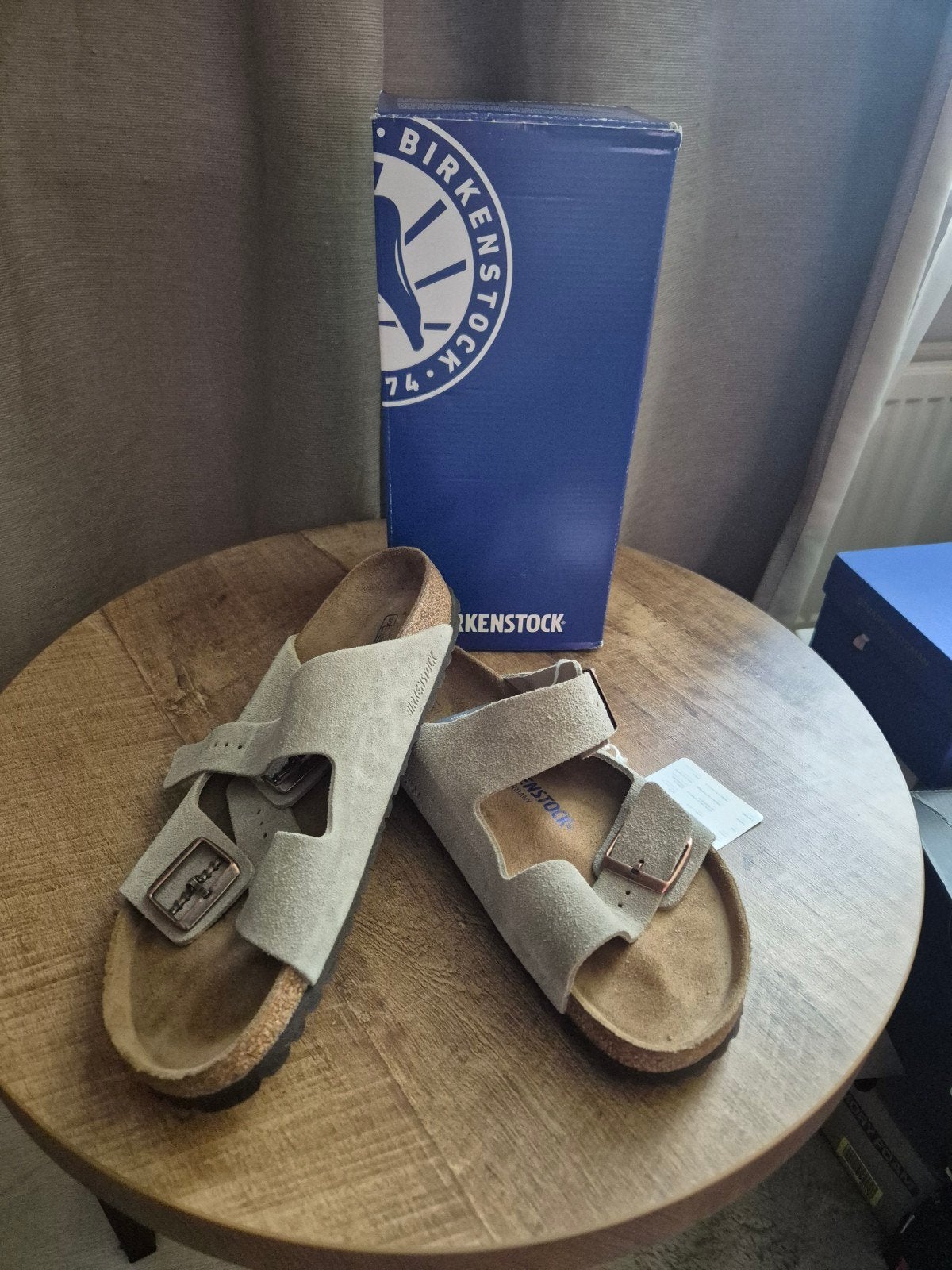 Birkenstock Arizona Soft Footbed - Maat 43, Nieuw, Grijs, Birkenstock, Sandalen of Muiltjes
