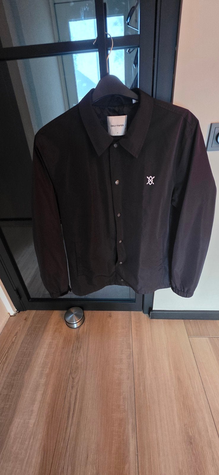 Daily Paper Coach Jacket Zwart Maat M, Maat 48/50 (M), Zwart, Ophalen of Verzenden, Zo goed als nieuw