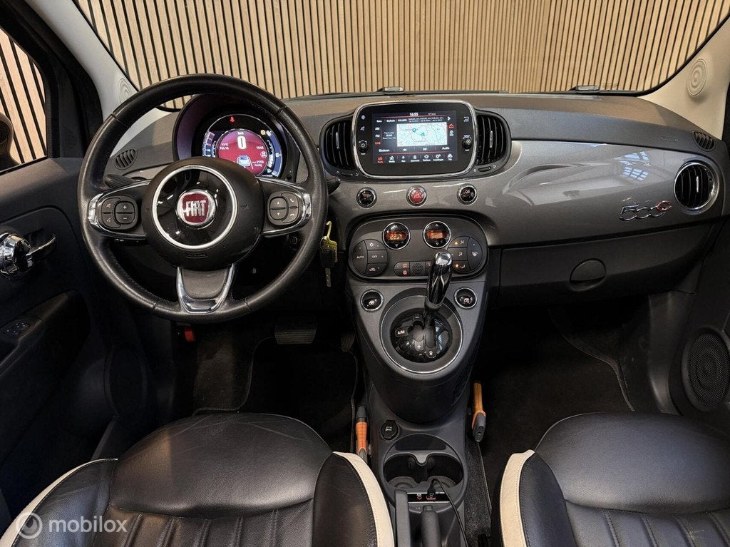 Fiat 500 C 0.9 TwinAir Turbo AUTOMAAT OrgNL LEDER NAVI PDC, Gebruikt, Cabriolet, Bedrijf, 26 km/l