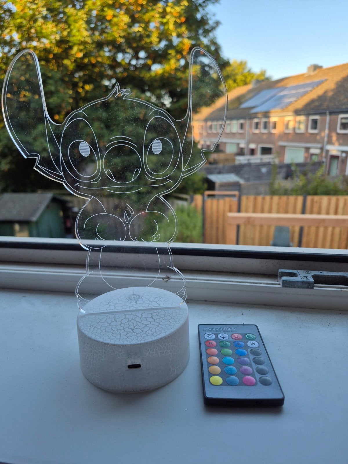 Stitch 3D LED Lamp met Afstandsbediening - Meerkleurig, Overige merken, Kunststof, Meerkleurig, Overige fittingen