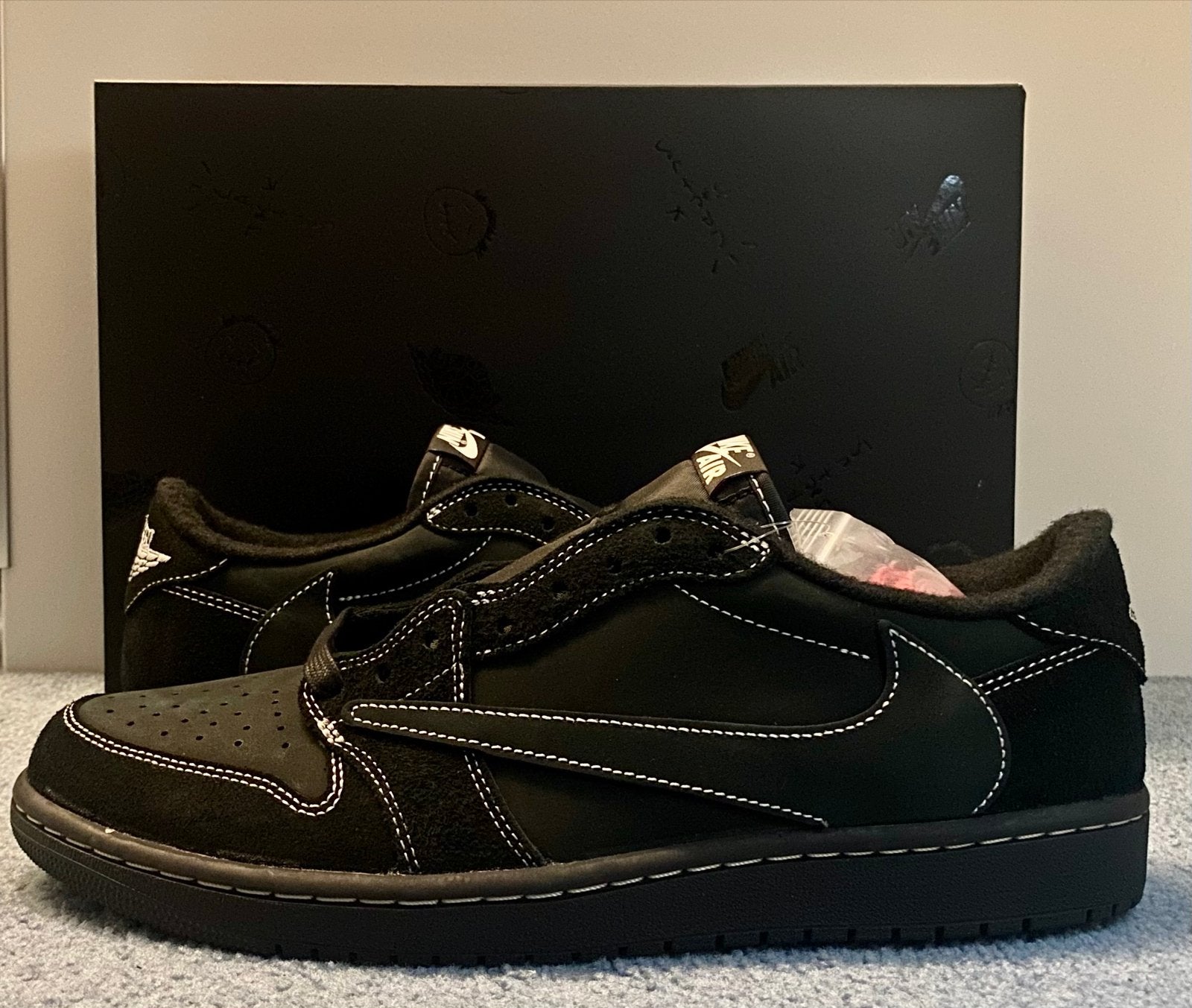 Nike Air Jordan 1 Low OG SP Travis Scott Phantom, Ophalen of Verzenden, Nieuw, Zwart, Sneakers of Gympen