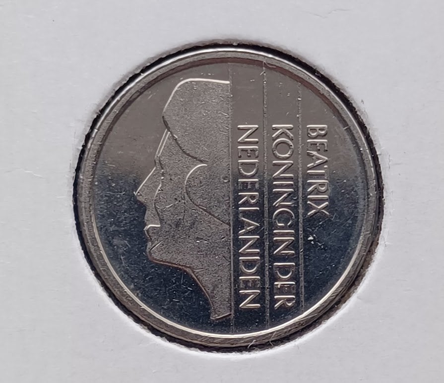 25 cent 1990 Beatrix - UNC, Postzegels en Munten, Munten | Nederland, Ophalen of Verzenden, Koningin Beatrix, 25 cent