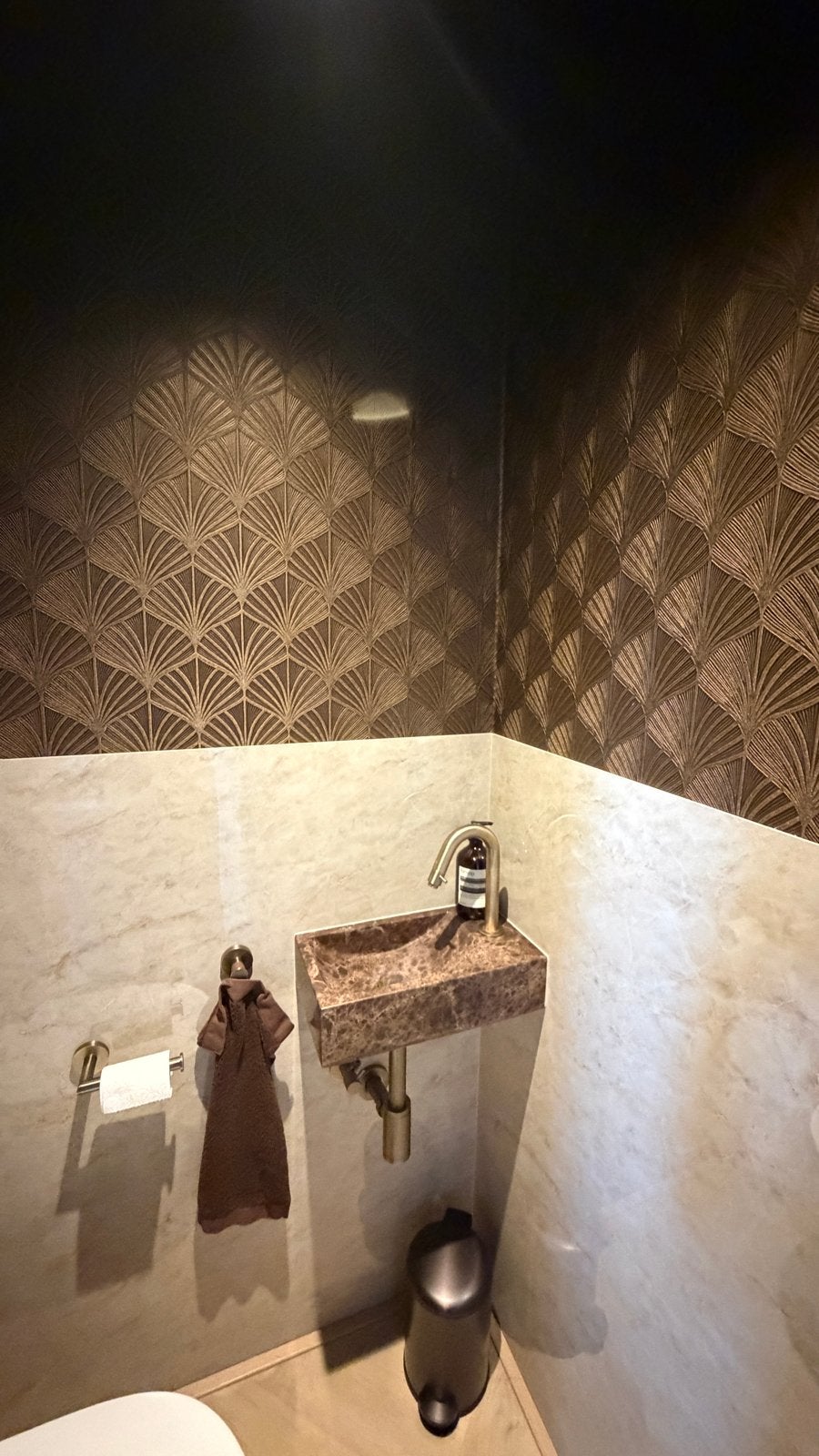 Casamance Magnitude Textures Nereides Behang - 4 meter, Overige typen, Bruin, Overige merken, Geometrisch