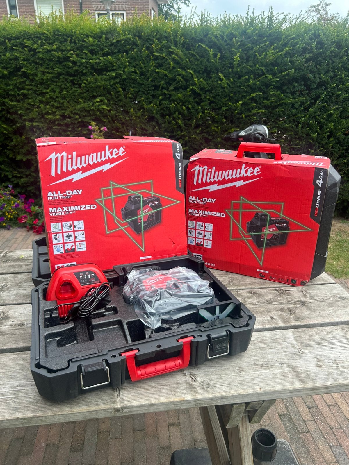 Milwaukee M12 3PL laser set, Ophalen of Verzenden, Zo goed als nieuw