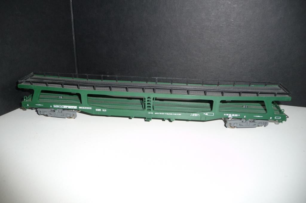 JOUEF AUTO TRANSPORT WAGON 5451 EN COCA COLA DICHTE WAGON, Gelijkstroom, Jouef, Verzenden, Wagon