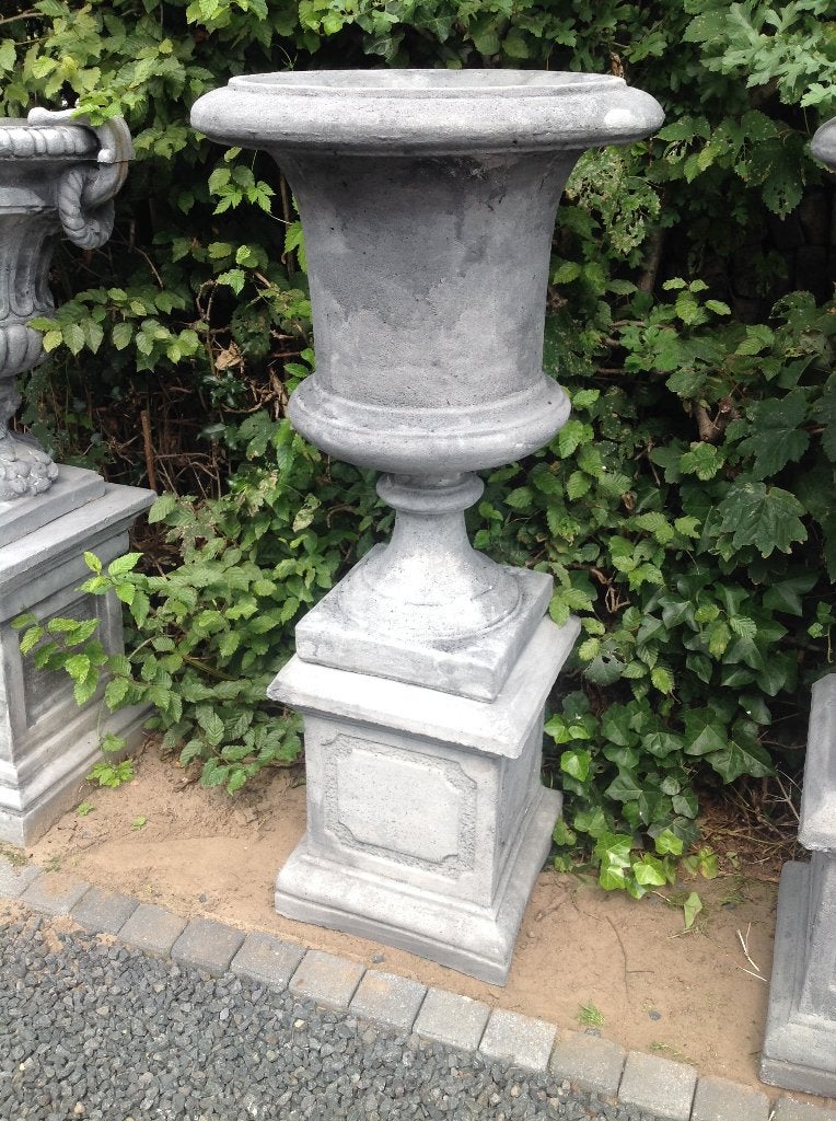 Pot en sokkel calvi beton 130 cm hoog., Ophalen, 40 cm of meer, Rond, Nieuw