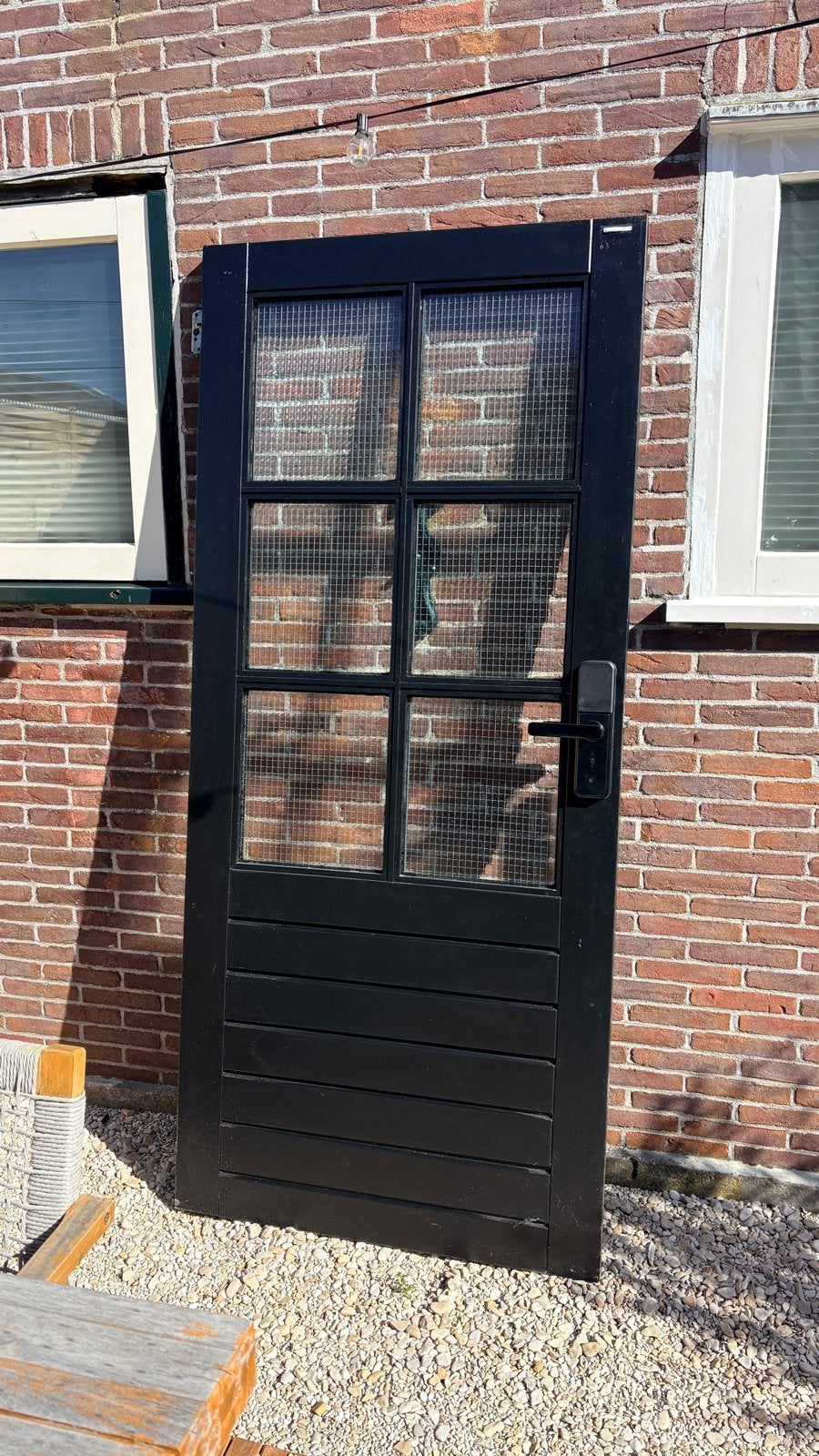 Achterdeur Buitendeur met raamwerk, Ophalen, Gebruikt, 80 tot 100 cm, Minder dan 200 cm