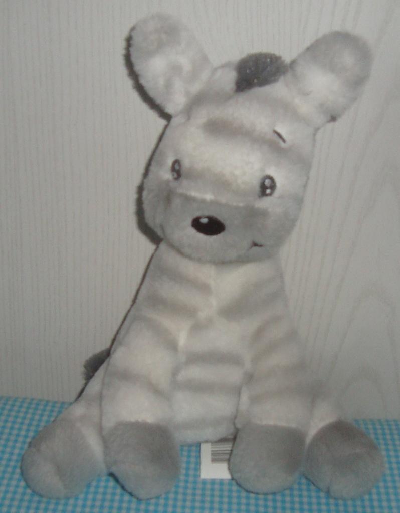 ZDT Action knuffel ZEBRAgrijs/ wit gestreept, Overige merken, Overige typen, Grijs, Ophalen of Verzenden