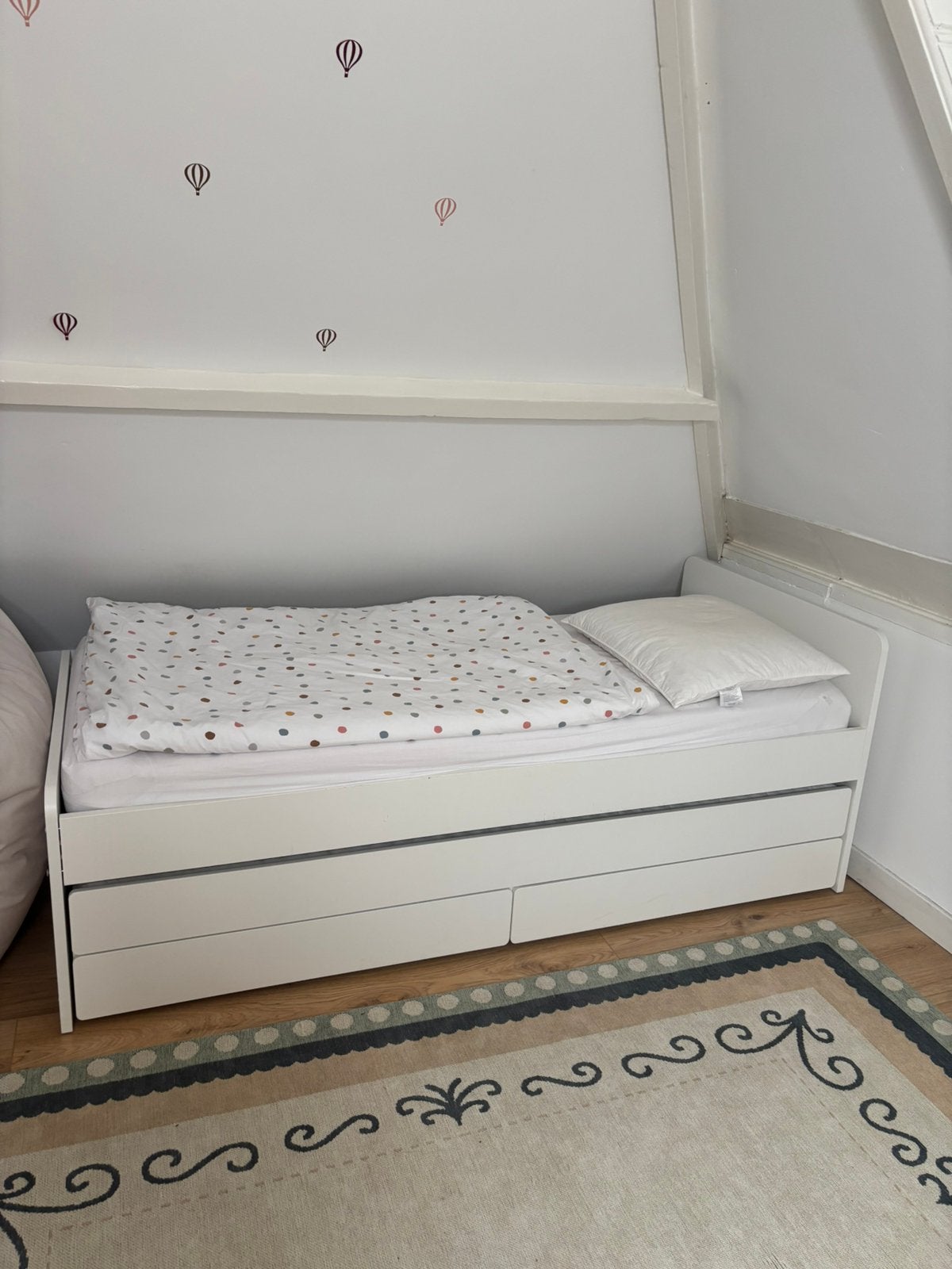 IKEA slakt (logeer)bed, Ophalen, 90 cm, Eenpersoons, Wit