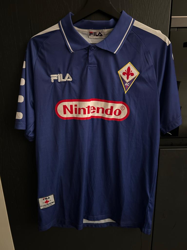 Vintage Fila Fiorentina Thuisshirt Nintendo Maat L, Ophalen of Verzenden, Gebruikt
