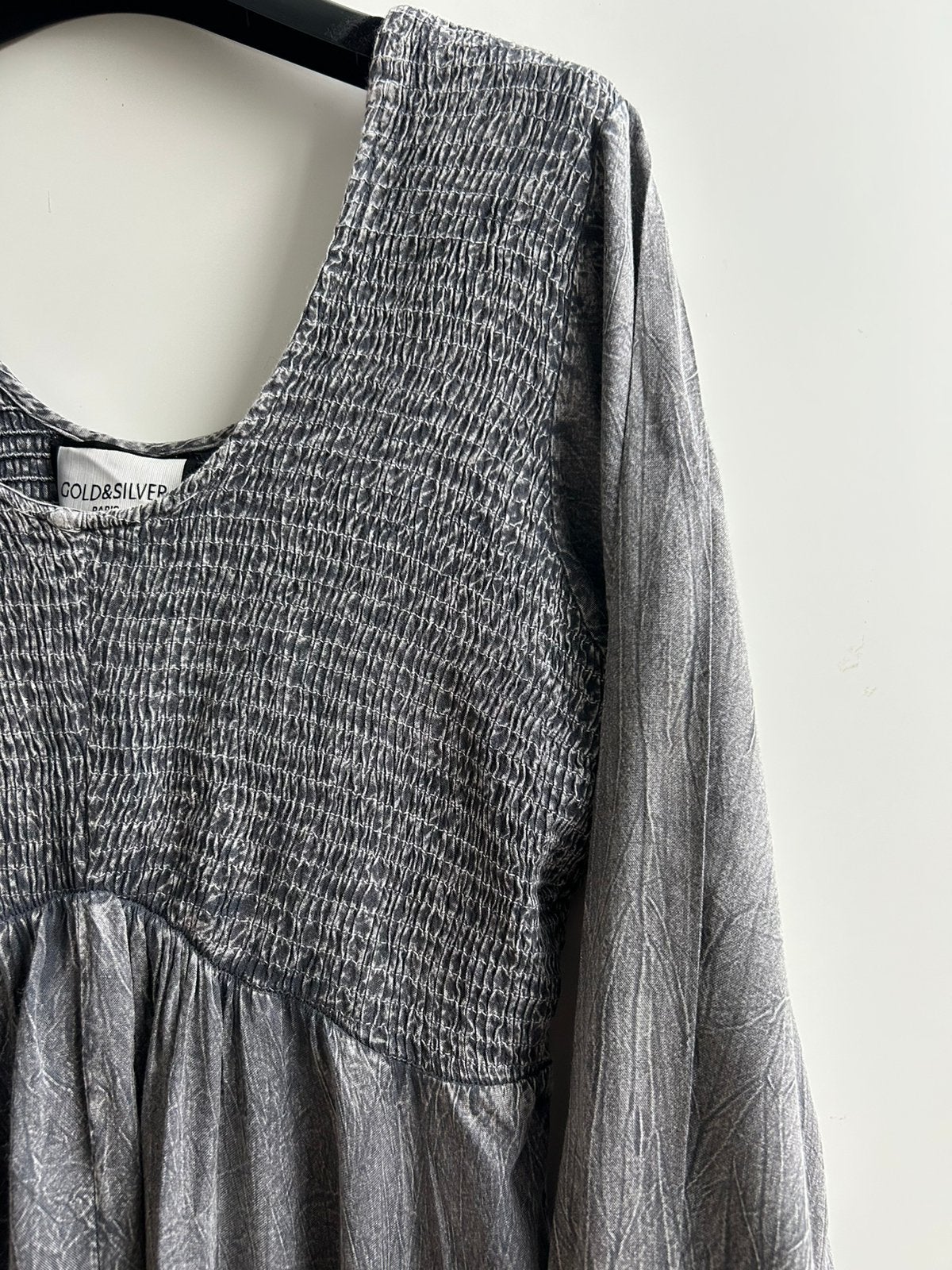 GOLD AND SILVER jurk stonewashed mt S/M, Kleding | Dames, -, Verzenden, Parijs, Nieuw