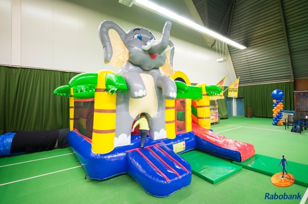 Springkussen Multiplay Olifant, Ophalen
