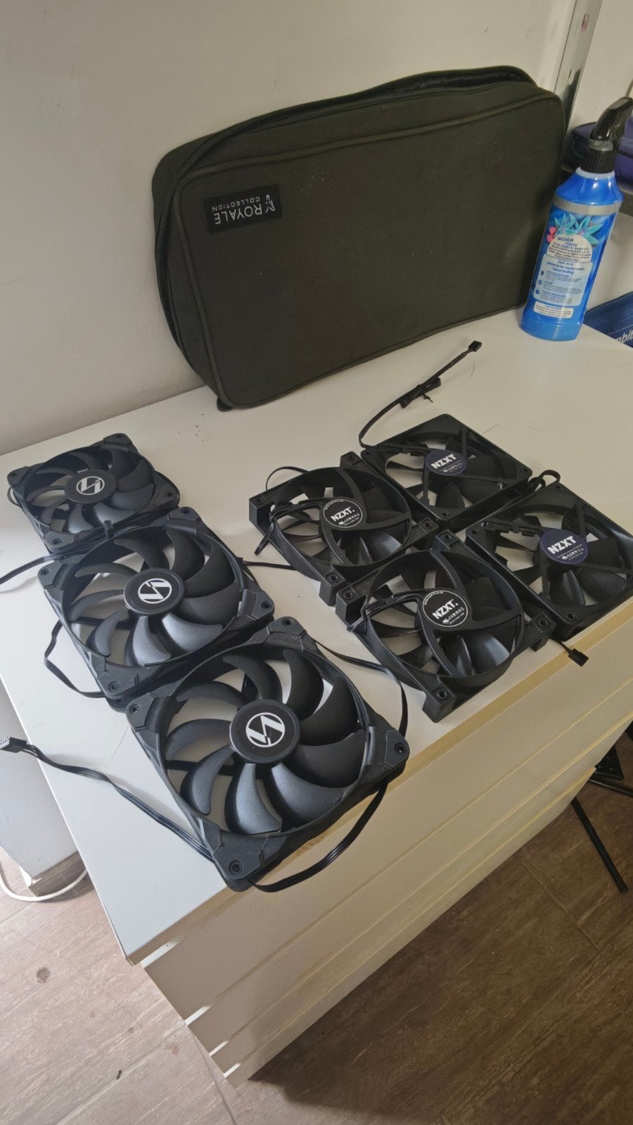 7x PC Fans Lian Li & NZXT 120/140mm – Complete Set, Ophalen of Verzenden, Zo goed als nieuw