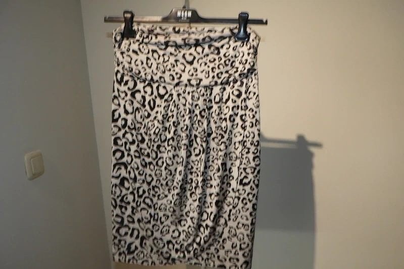 Marccain deels zijde rok animal print mooi model N3/M