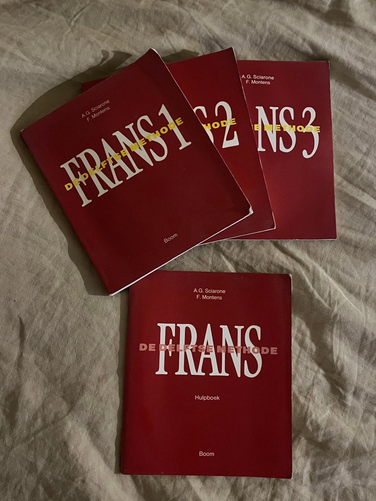 Cursus FRANS Delftse Methode, 3 delen + hulpboek ZELDZAAM!, Ophalen of Verzenden, Alpha, Gelezen, Niet van toepassing