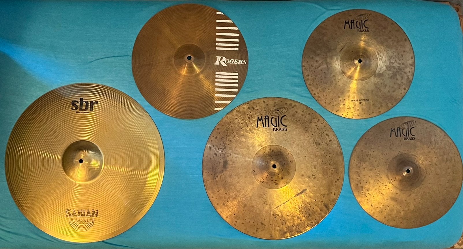 Bekkenset losverkrijgbaar cymbal simbalen ride hihat 2 crash, Muziek en Instrumenten, Drumstellen en Slagwerk, Ophalen of Verzenden
