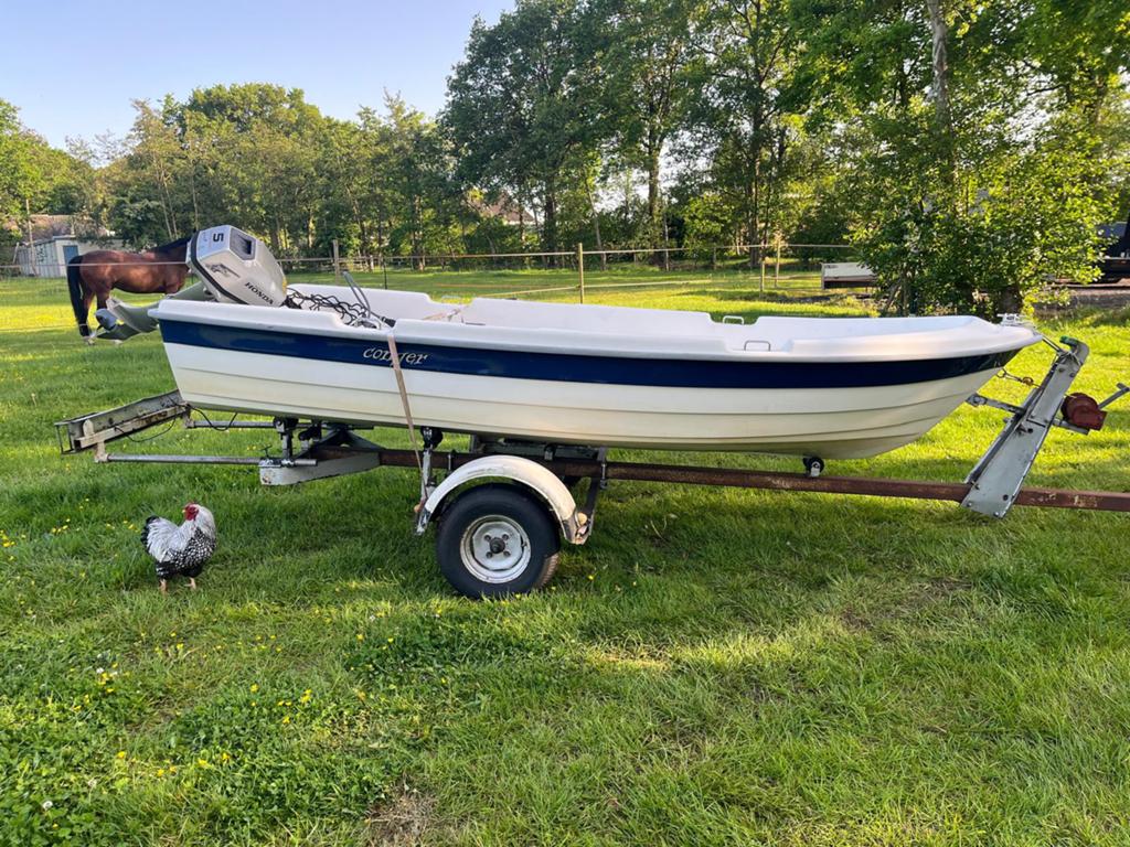 Conger boot met 5pk honda buitenboordmotor, Watersport en Boten, Overige merken, Gebruikt, Buitenboordmotor, Tot 1.00 meter