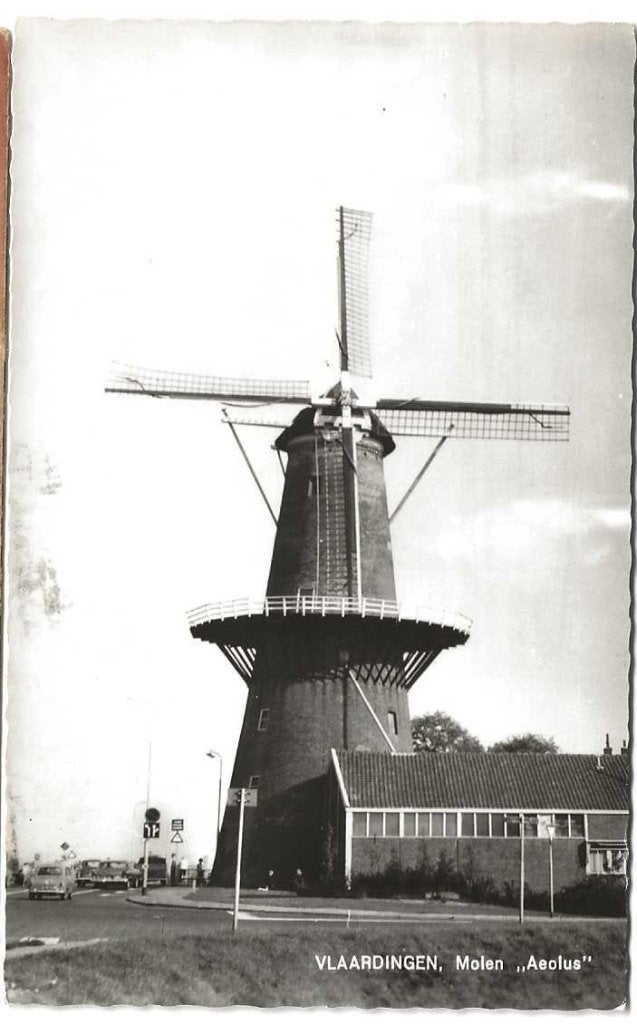 Jt27-260   Molen Vlaardingen, Verzamelen, Verzenden, 1940 tot 1960, Gelopen, Zuid-Holland