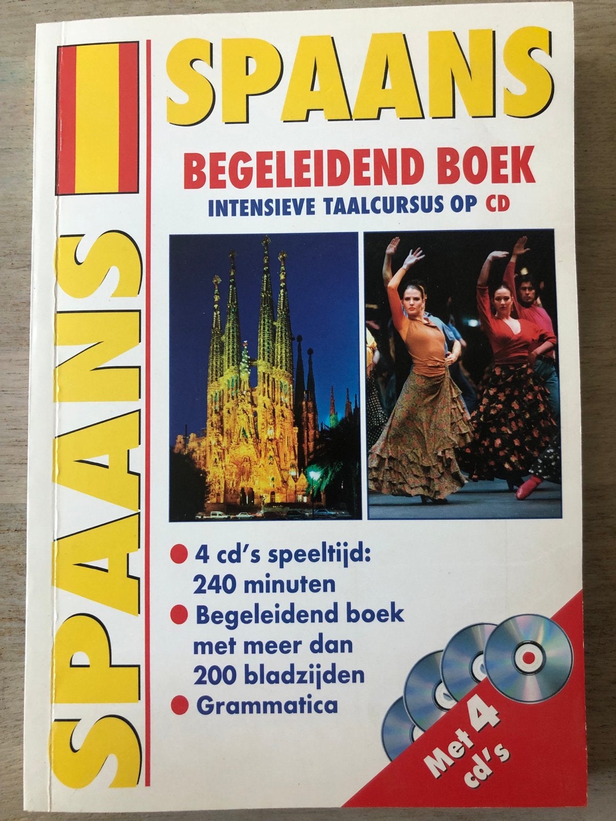 Intensieve taalcursus Spaans met 4 cd's en boek, Ophalen of Verzenden, Zo goed als nieuw, Non-fictie