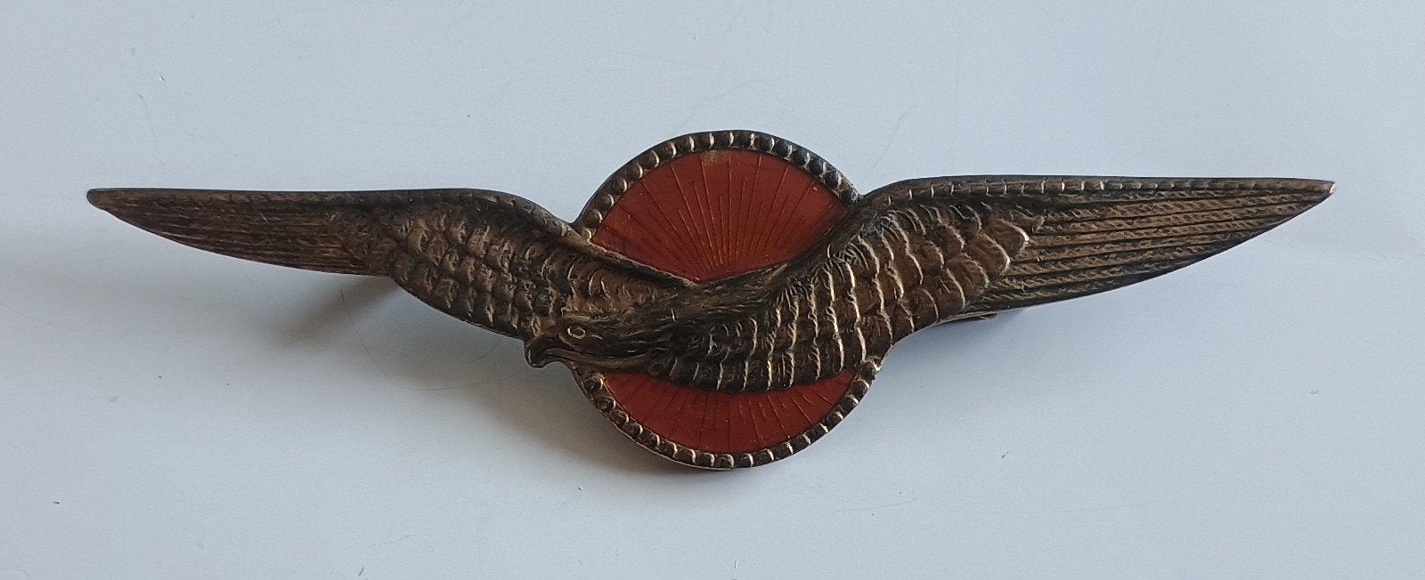 Oude wing vlieger piloot militaire luchtvaart, Verzamelen, Verzenden, Luchtmacht, Nederland, Embleem of Badge