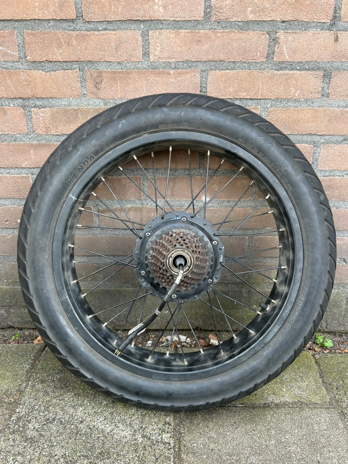 Phatfour motor Bafang met velg en band, Wiel, Ophalen of Verzenden, Zo goed als nieuw, Fatbike