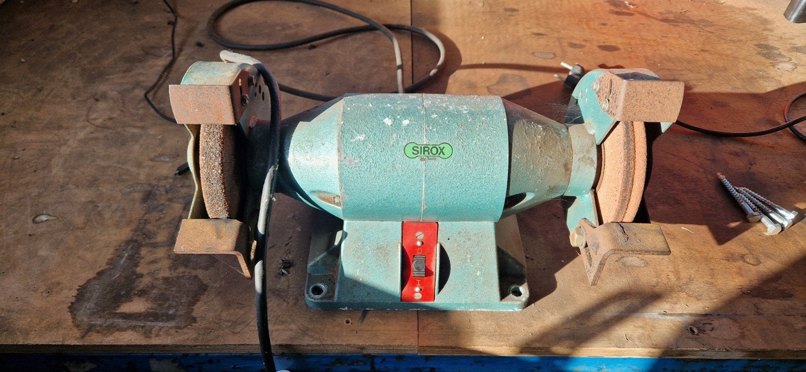Sirox slijpsteen., Ophalen