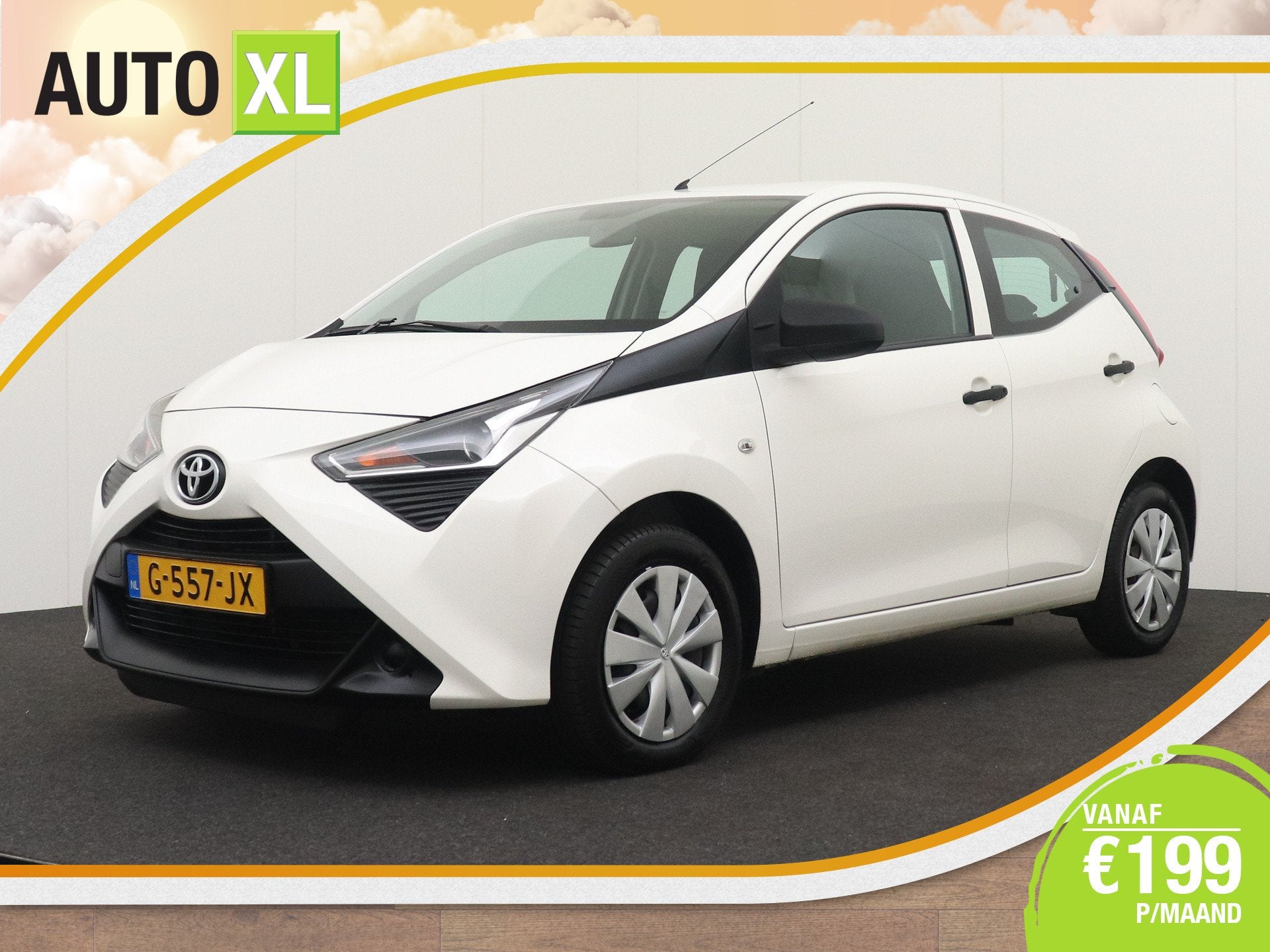 Toyota Aygo 1.0 VVT-i X-fun 5-Deurs Bluetooth Airco LED Star, Voorwielaandrijving, Dealer onderhouden, Stof, Gebruikt