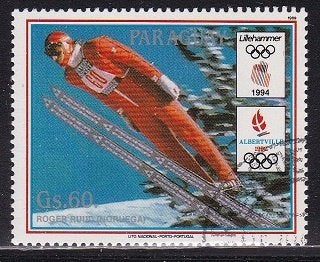 4366 - Paraguay michel 4327 gestempeld , Olympische, Verzenden, Gestempeld, Zuid-Amerika