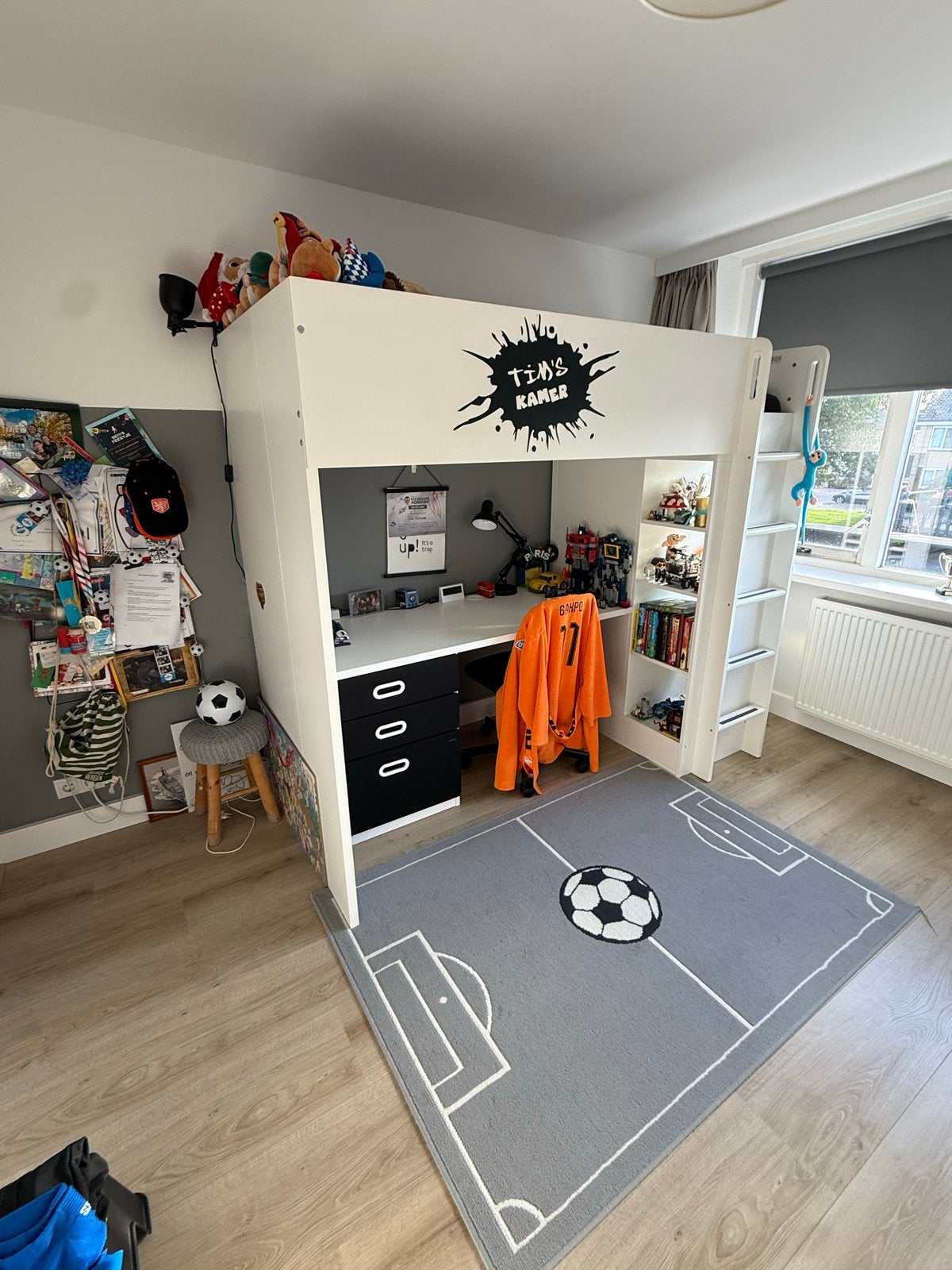 IKEA SMÅSTAD Hoogslaper met bureau en lades, Gebruikt, Hoogslaper, Eenpersoons, Ophalen of Verzenden