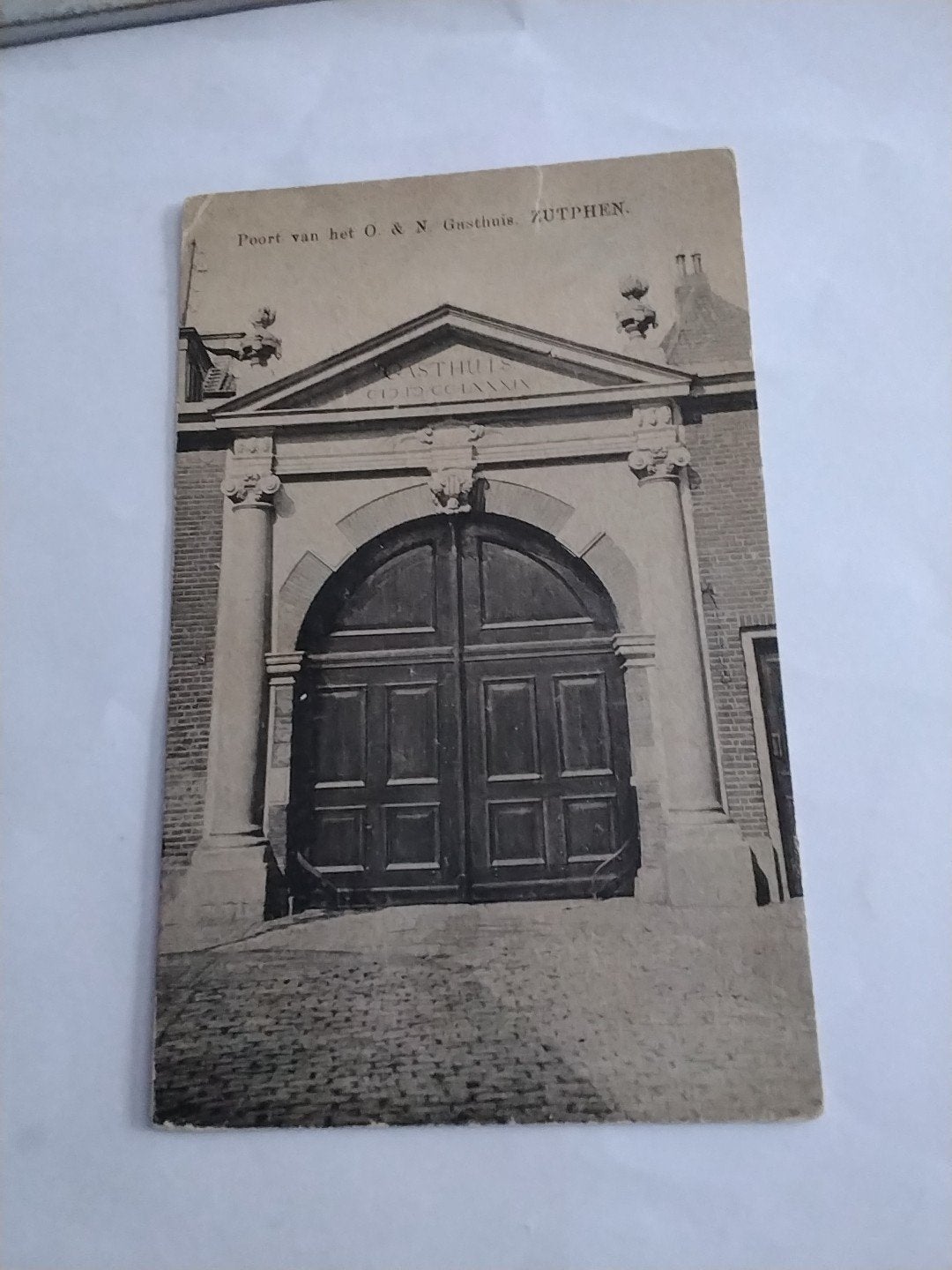 Oude Ansichtkaart: Poort van het O & N Gasthuis, ZUTPHEN, Ophalen of Verzenden, Voor 1920, Gelderland