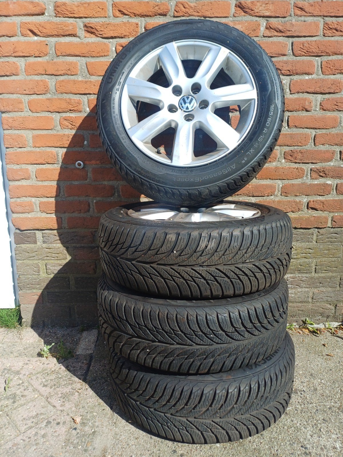 Set lichtmetalen wielen met velgen, Auto-onderdelen, Ophalen, Gebruikt, Seat