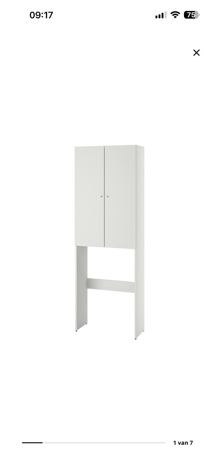 Ikea Nysjön kast voor boven wasmachine, Ophalen, Nieuw