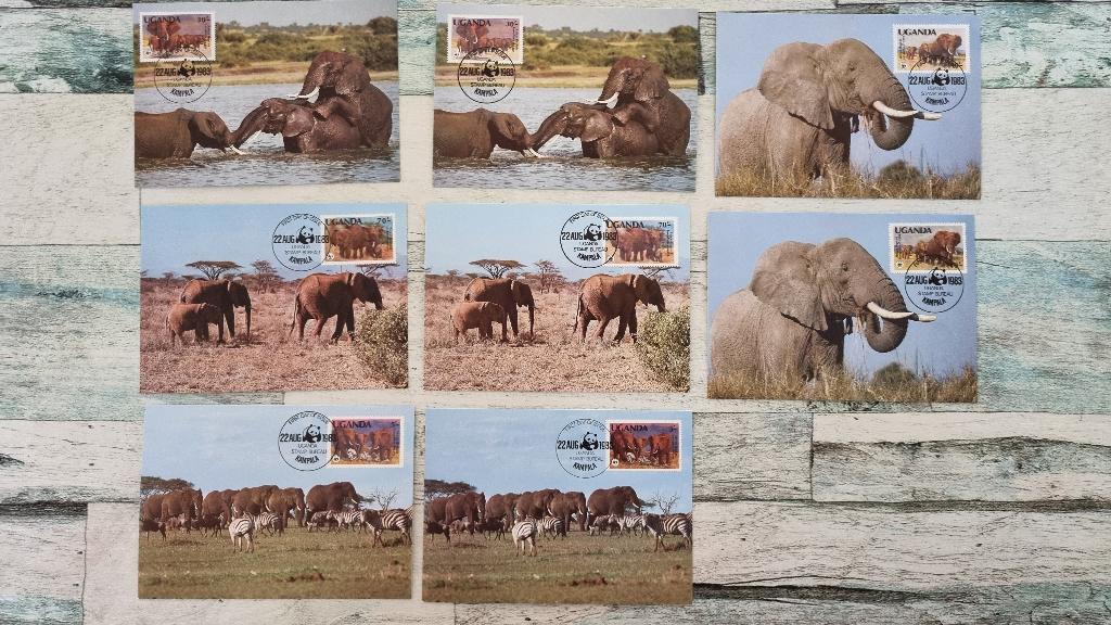 WWF Official Maximum Card 28 stuks (zie foto's), Postzegels en Munten, Postzegels | Eerstedagenveloppen, Ophalen of Verzenden