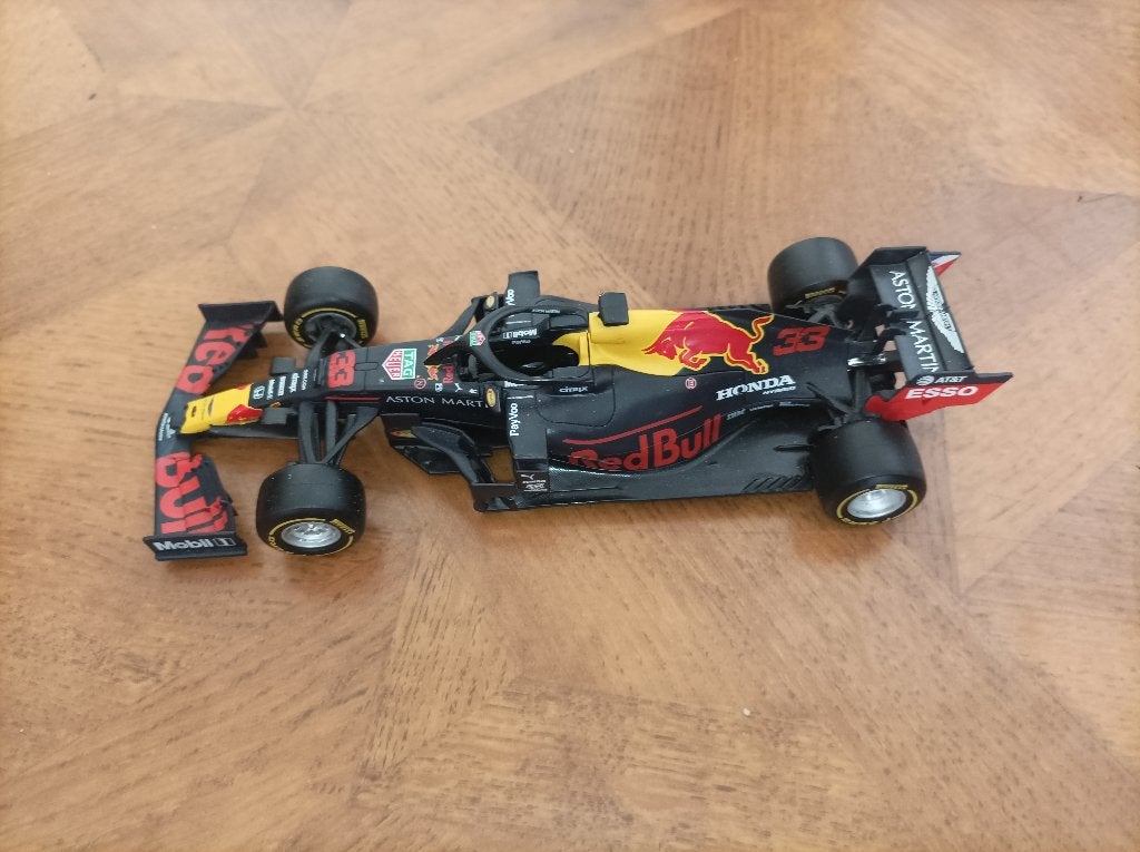 Aston Martin Red Bull Racing RB16 Bburago 1:24, Ophalen of Verzenden, Zo goed als nieuw, Auto, Bburago