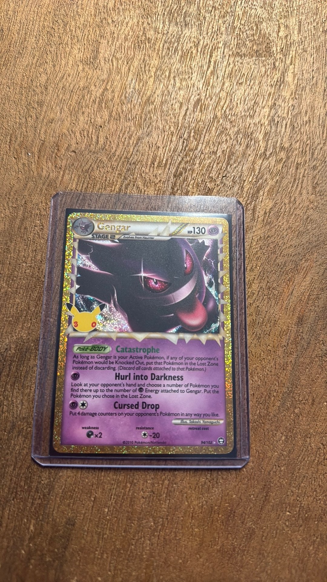 Gengar 30th anniversary pokemon card, Ophalen, Nieuw, Losse kaart