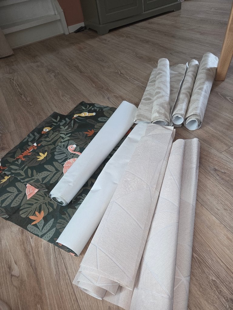Diverse stukken behang, Ophalen, Overige patronen, Overige typen, Minder dan 5 m²