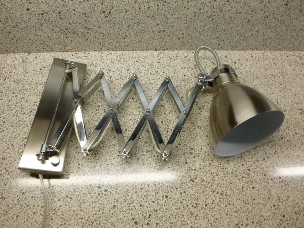 Steinhauer treklamp van metaal, Gebruikt, Metaal, Wandlamp, E27 (groot)
